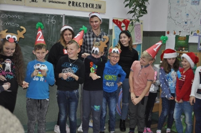 Mikołajkowa  lekcja matematyki dla najmłodszych oraz spotkanie z uczniami Szkoły Podstawowej w Klukowie i w Rudce.