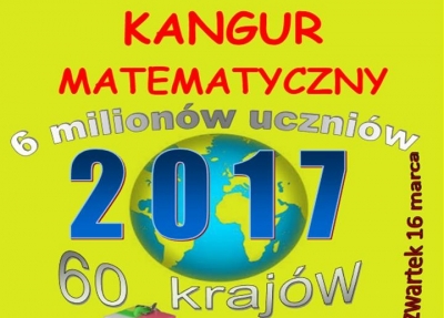RADZISZEWSKA OLA WYR&Oacute;ŻNIONA W MIĘDZYNARODOWYM KONKURSIE &bdquo;KANGUR MATEMATYCZNY&rdquo;