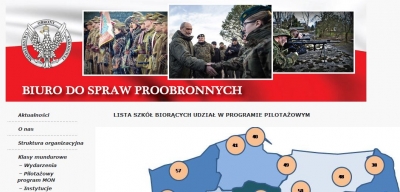 Lista szk&oacute;ł biorących udział w programie pilotażowym