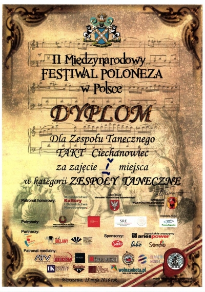 Spektakularny sukces naszych uczni&oacute;w w II Międzynarodowym Festiwalu Poloneza