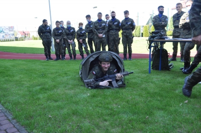 Spotkanie z żołnierzami Centrum Szkolenia Łączności i Informatyki z Zegrza.