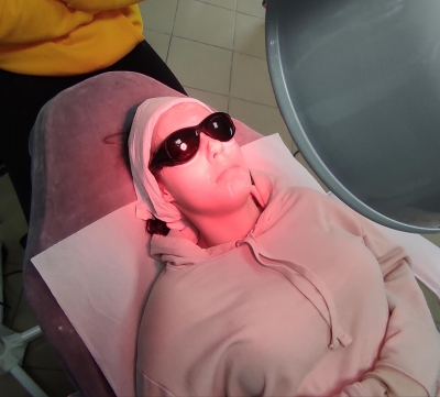 Zajęcia na pracowni kosmetycznej.